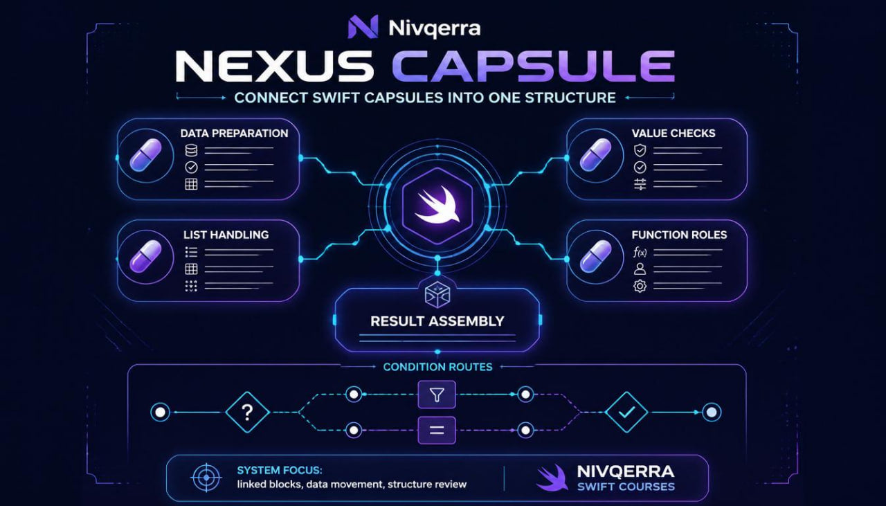 Nivqerra Nexus Capsule diagram on a dark background